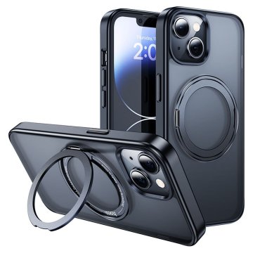 Kryt HOCO Stand Magnetic AS1 na iPhone 15 Plus černé
