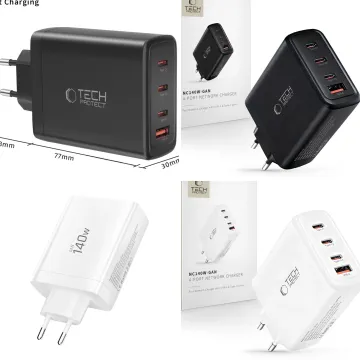 Nabíječka Tech-Protect NC140W-GAN 4 porty PD 140W / QC3.0