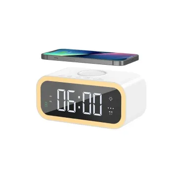 WiWU Time Wi-W015 Bezdrátová nabíjecí stanice s budíkem a lampičkou