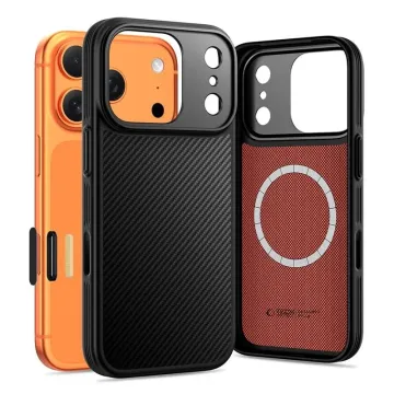Tech-Protect Kevlar Aramid CC MagSafe iPhone 17 Pro černý