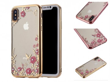 Obal / kryt Flower Garden pro Apple iPhone XS/X Obal / kryt Flower Garden pro Apple iPhone XS/X