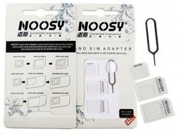 Adaptér NOOSY Sim Card (MINI / NANO / MICRO) + klíček