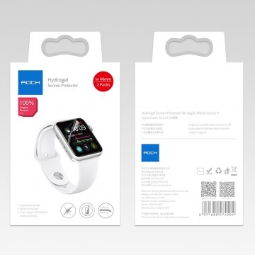 Ochranná fólie ROCK Hydrogel na Apple Watch Series 4/5/6/SE (44mm), 2 packs Ochranná fólie ROCK Hydrogel na Apple Watch Series 4/5/6/SE (44mm), 2 packs
