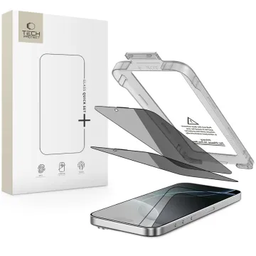 Tech-Protect Quick Set+ 2-Pack Tvrzená skla na iPhone 16 Pro privacy