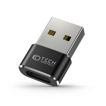 Adaptér TECH-PROTECT ULTRABOOST AD-03 USB-A - USB-C černý