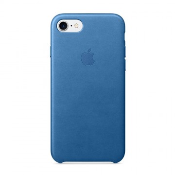 Kožený kryt Apple Leather Case iPhone 8/7 Jezerně modrý (Sea Blue) Kožený kryt Apple Leather Case iPhone 8/7 Jezerně modrý (Sea Blue)