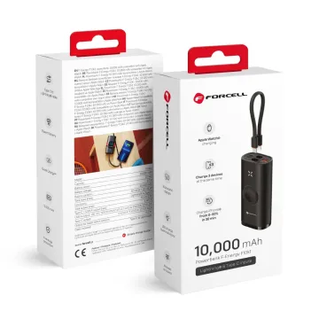 FORCELL F-ENERGY F10k1 Apple Watch PD QC3.0 5A 22,5W 10000mAh černá
