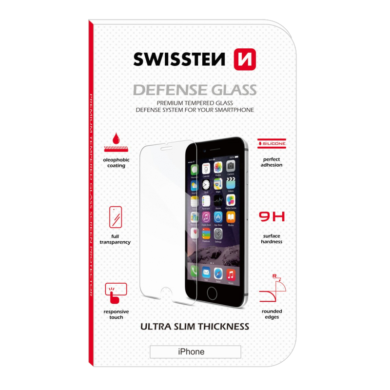 Ochranné temperované sklo SWISSTEN Defense Glass Apple iPhone 6s Plus / 6 Plus Ochranné temperované sklo SWISSTEN Defense Glass Apple iPhone 6s Plus / 6 Plus