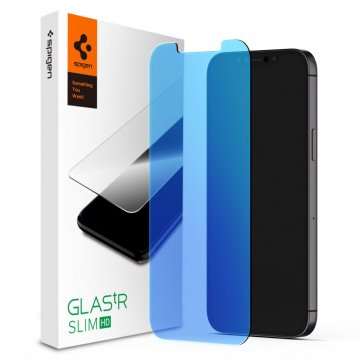Spigen GLAStR SLIM HD Anti-Blue Light iPhone 12…