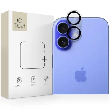 Ochrana fotoaparátu Tech-Protect Cam Fit+ iPhone 16 / 16 Plus čirá
