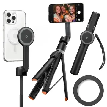 Spigen S581W MagSafe teleskopická selfie tyč a stativ s dálkovým ovládáním - černá