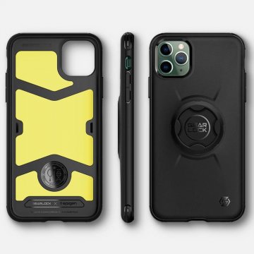 Praktické pouzdro Spigen GEARLOCK na iPhone 11 Pro Max, černé Praktické pouzdro Spigen GEARLOCK na iPhone 11 Pro Max, černé