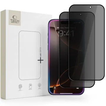 Tech-Protect Glass SPY+ 2-Pack privátní tvrzené sklo pro iPhone 18 Pro