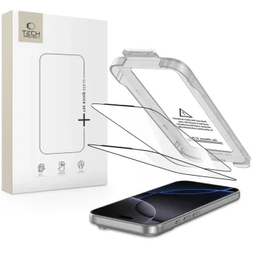 Tech-Protect Quick Set+ 2-Pack Tvrzená skla na iPhone 17 Pro Max černá