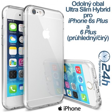 Průhledný čirý obal / kryt Ultra Slim Hybrid pro iPhone 6s Plus / 6 Plus Průhledný čirý obal / kryt Ultra Slim Hybrid pro iPhone 6s Plus / 6 Plus