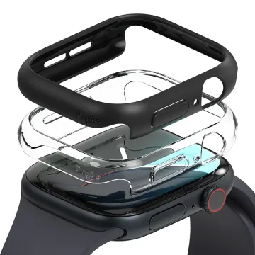 Kryt Ringke SLIM Case 2-Pack Apple Watch 10/11 (42mm) Čirý + Černý